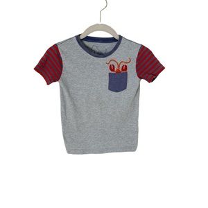 Mini Boden 4/5 Appliqué Lobster Pocket Tee
